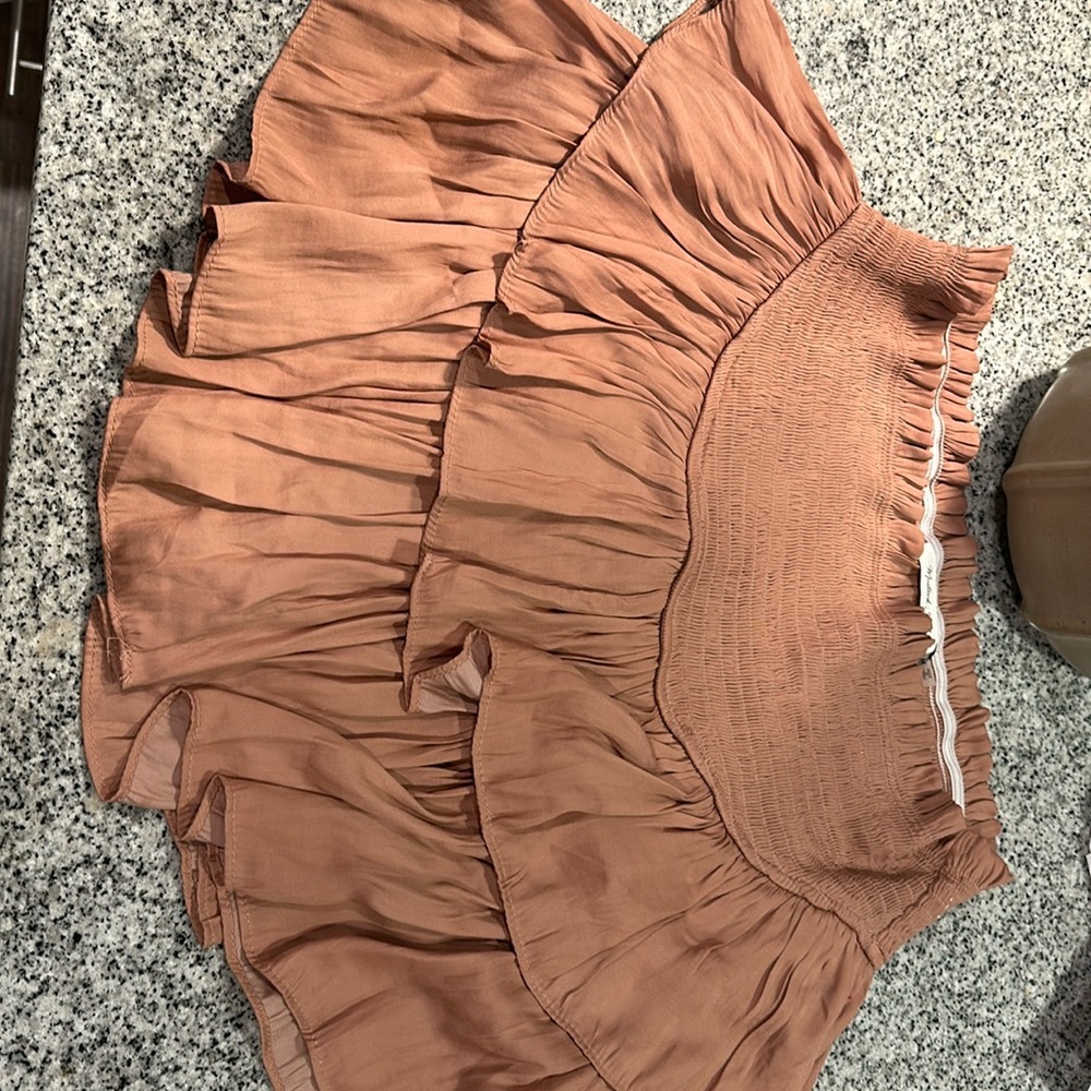 Mustard seed brown skirt net super trendy 🍁🍂